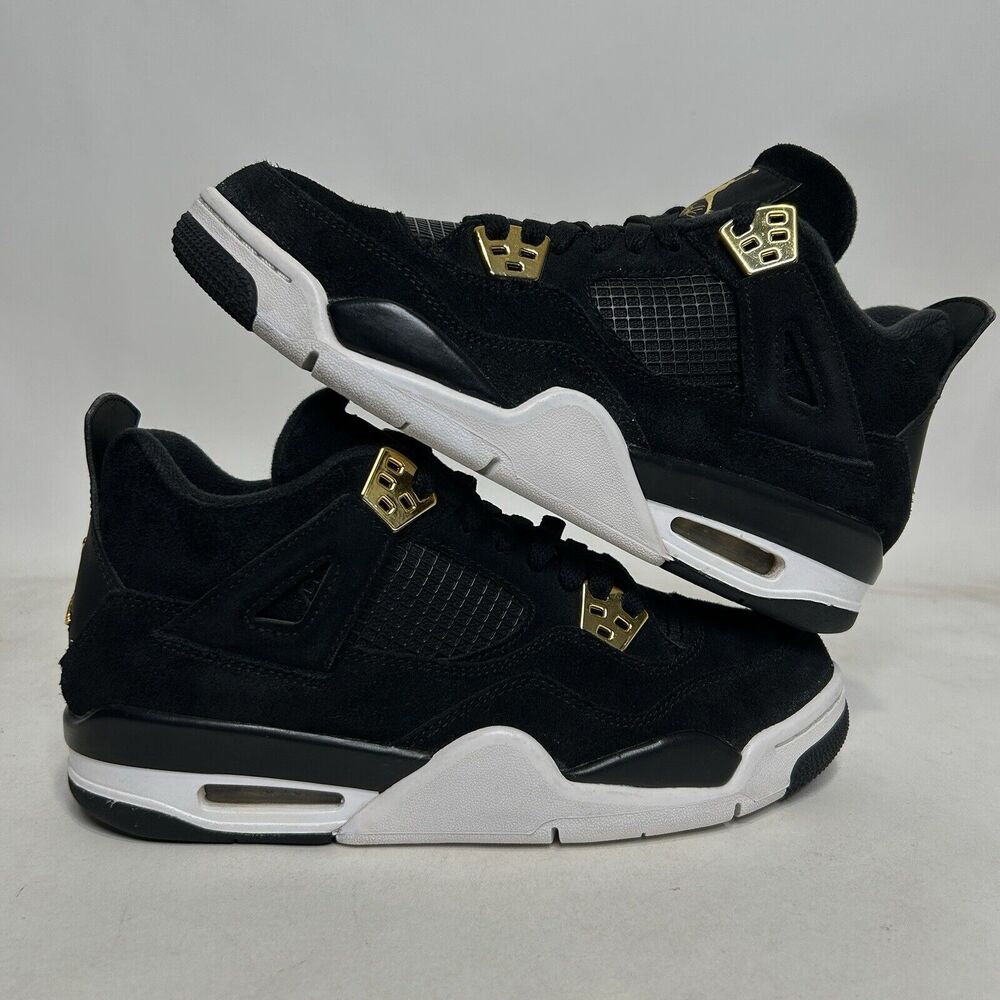 Nike Shoes Air Jordan 4 Retro BG “Royalty/Black Gold” 2024
